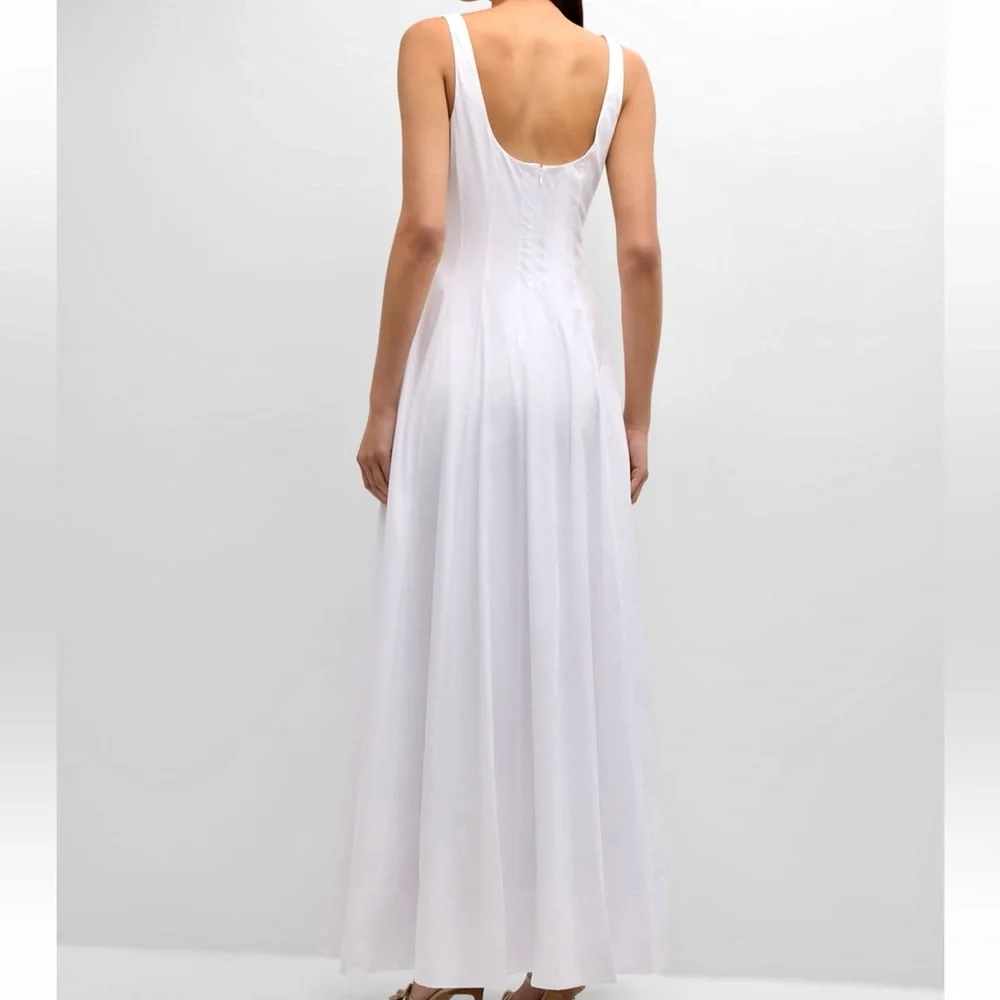 🌺🎉HP🎉🌺 NWT Staud Wells Maxi Dress White - Picture 9 of 16